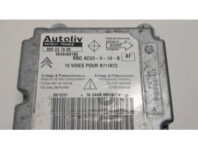 Блок подушек безопасности 600237600 Citroen Xsara
