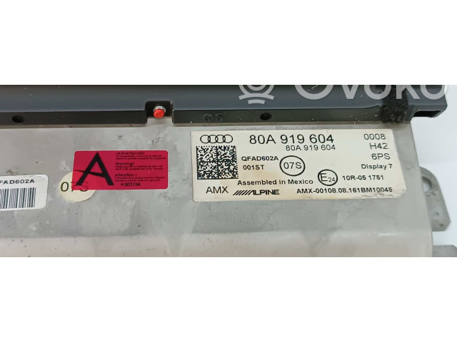 Дисплей 80A919604, 80A919604A Audi Q5 SQ5