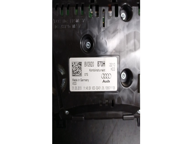 Панель приборов 8V0920870H Audi A3 S3 8V
