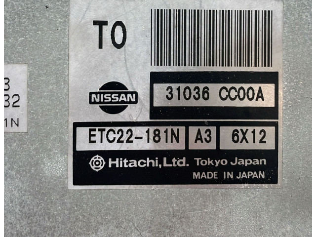 Блок управления коробкой передач 31036CC00A, 31036CC00A Nissan Murano Z51
