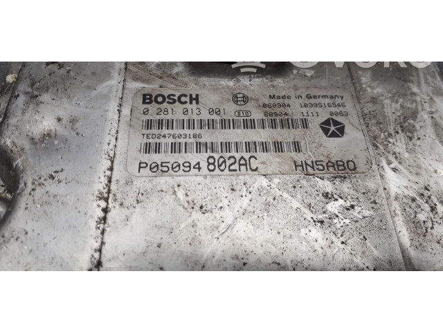 Řídící jednotka 0281013001 Chrysler Voyager 2012