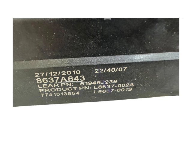 Блок предохранителей 8637A643, 7741013554 Mitsubishi Outlander