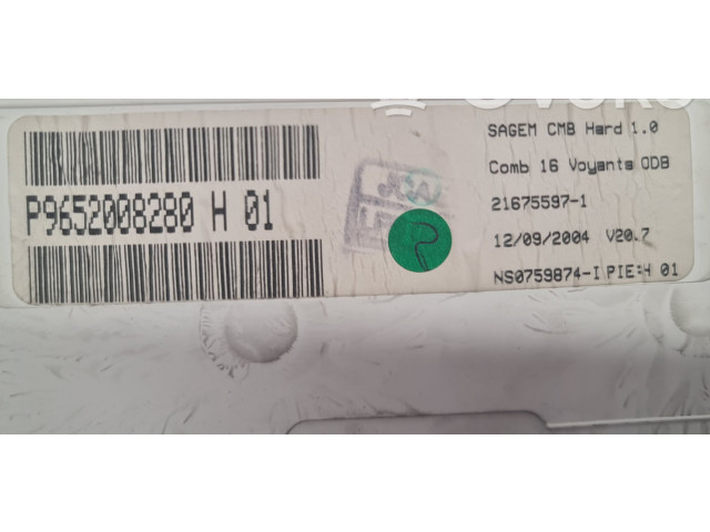 Přístrojová deska Citroen C3 2004 P9652008280, P9652008280H01