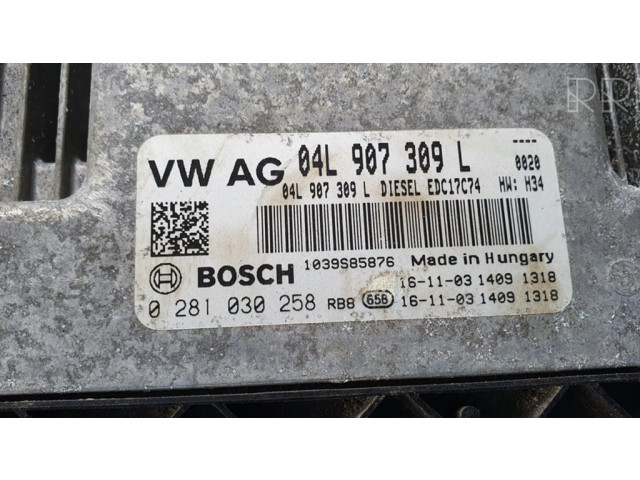 Блок управления двигателя 04L907309L, 0281030258   Audi Q5 SQ5
