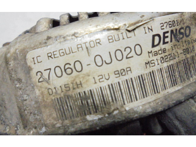 Генератор 27060-0J020, 27060-0J020 Toyota Yaris Verso