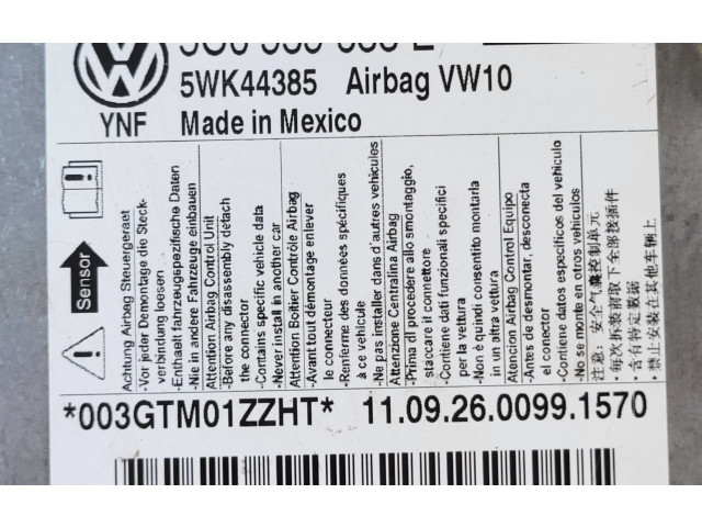 Блок подушек безопасности 5C0959655E, 5WK44385 Volkswagen Jetta VI