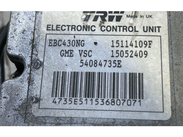 Jednotka ABS 15052409, 54084735E Saab 9-3 Ver2 2008