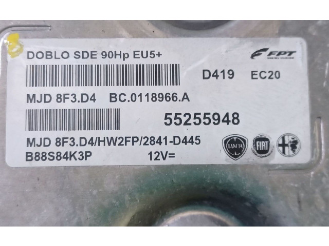 Блок управления двигателем Блок управления 55255948, MJD8F3D4B88S84K3P   Opel Combo D