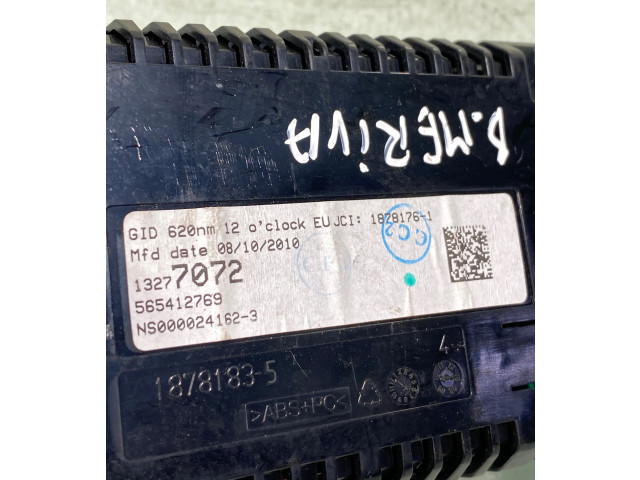 Дисплей 565412769, 13277072 Opel Meriva B