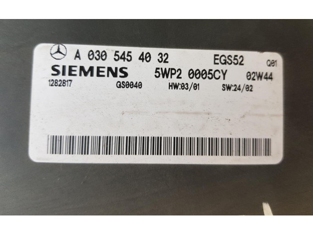 Блок управления коробкой передач A0305454032   Mercedes-Benz E W211