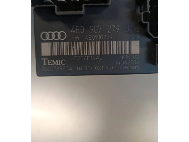 Блок комфорта 4E0907279J, 00007898B4 Audi A8 S8 D3 4E