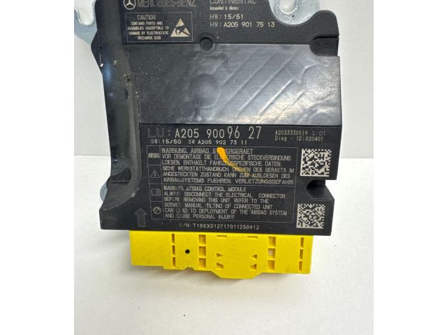 Блок подушек безопасности A2059009627, A2059017513   Mercedes-Benz GLC X253 C253
