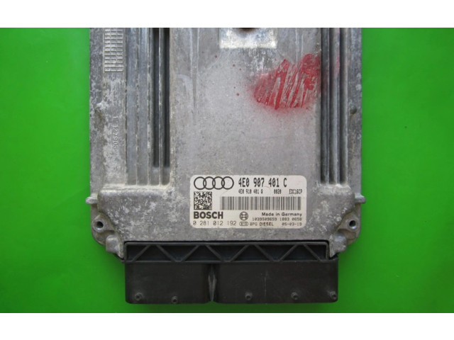 Řídící jednotka 4E0907401C, 0281012192 Audi A8 S8 D3 4E 2005