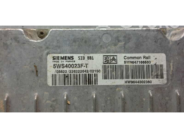 Блок управления двигателя 5WS40023FT, 273 Citroen Xsara