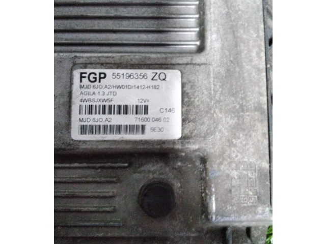 Čerpadlo oleje MJD6JO2, 55196356 Opel Agila A