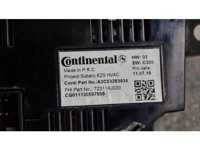 Блок управления климат-контролем A2C53283934   Subaru Outback