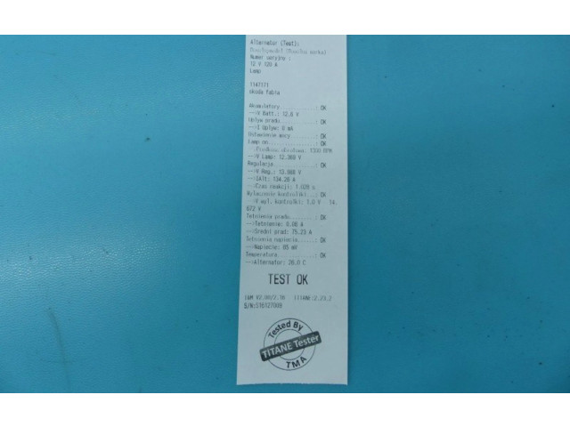 Генератор 0124515010, IMPRK1147171 Skoda Fabia Mk1 (6Y)