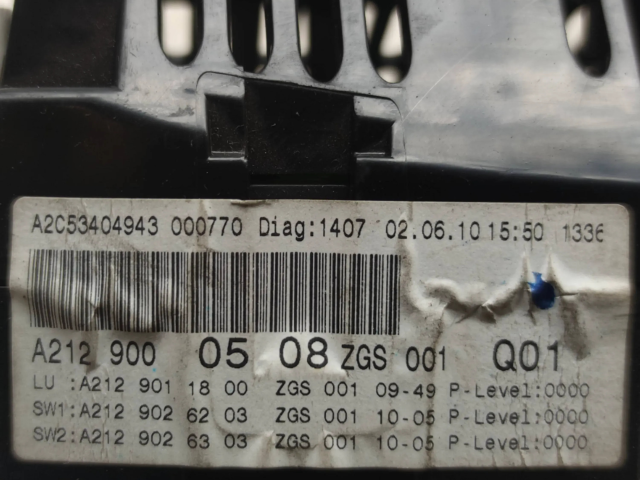 Přístrojová deska Mercedes-Benz E W212 2014 A2129000508, A2C53404943