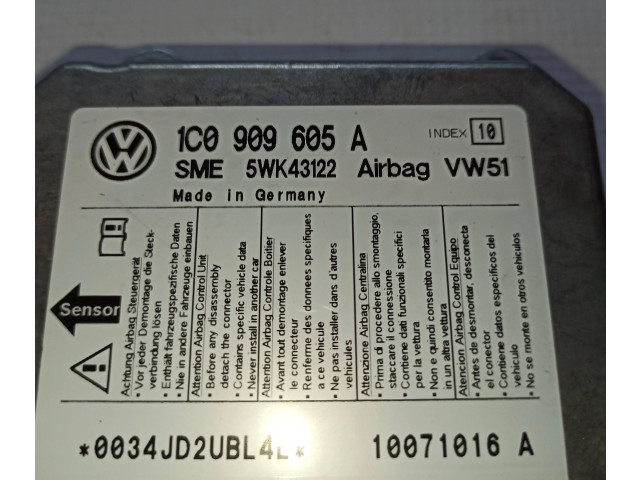 Блок подушек безопасности 1C0909605A, 10071016A Volkswagen Transporter - Caravelle T5