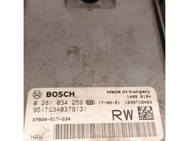 Řídící jednotka 951JC340379131, 1039T16483 Honda HR-V 2016