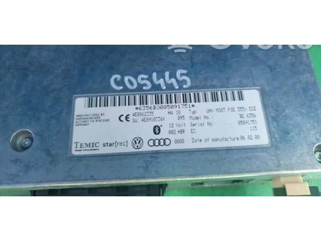 Блок комфорта 4E0862335, 4E0910336K   Audi A6 S6 C6 4F   