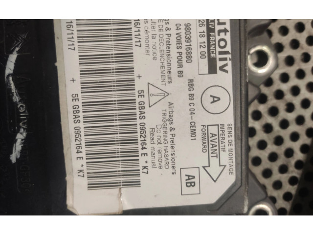 Блок подушек безопасности 9803916880, 626181200   Citroen Berlingo
