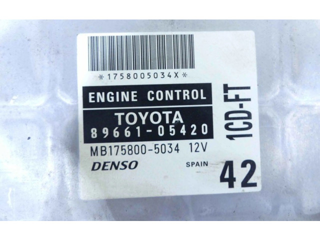 Řídící jednotka 89661-05420, IMPRK1251784 Toyota Avensis T220 2002