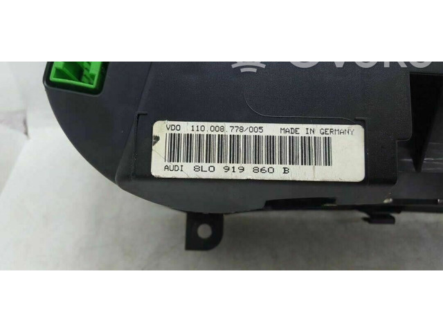 Панель приборов 8L0919860B Audi A3 S3 8L