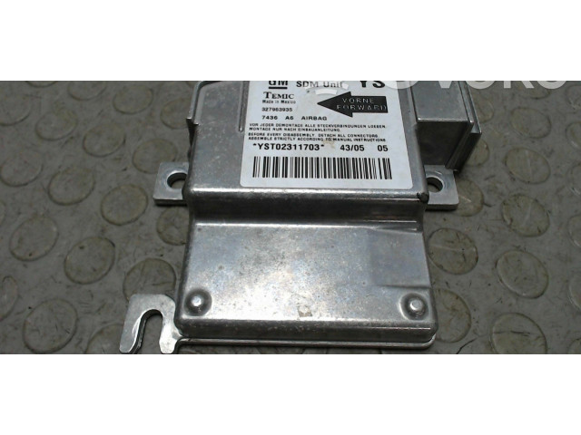 Блок подушек безопасности 327963935, NICHTZUTREFFEND   Opel Meriva A