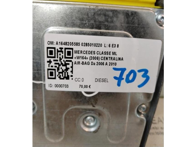 Блок подушек безопасности Mercedes-Benz ML W164