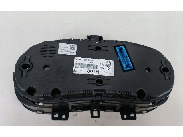 Geschwindigkeitsmesser Cockpit 5J0920801H   Skoda Fabia Mk2 (5J)       
