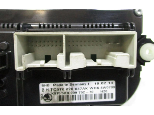 Блок управления климат-контролем 3T0820047AK   Skoda Yeti (5L)
