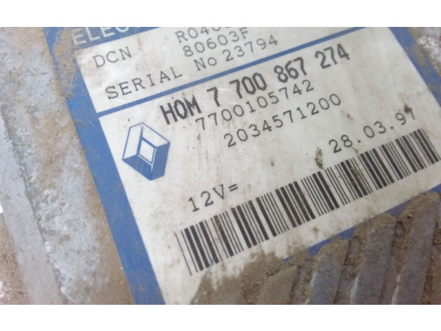 Блок управления двигателя 7700867274, 7700105742 Mitsubishi Carisma