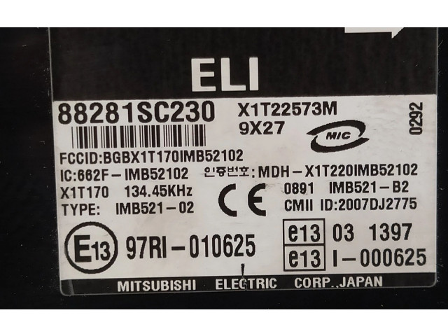 Блок управления 88281SC230, IMB52102   Subaru Forester SH