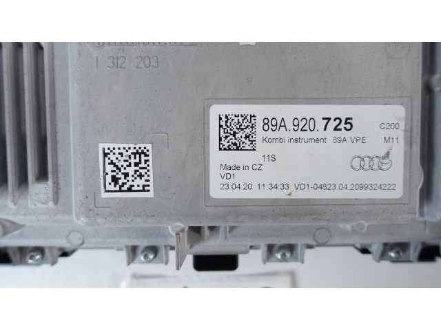 Спидометр (приборный щиток) LICZNIK VIRTUAL ZEGARY LCD AUDI Q4 E-TRON 89A 89A920725 Audi Q4 Sportback e-tron