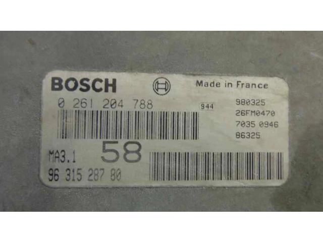 Řídící jednotka 176 Peugeot 106 1996