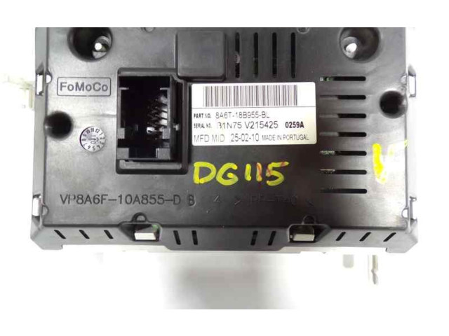 Экран дисплея вверх Ford Fiesta