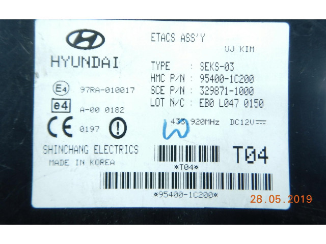 Блок управления 954001C200, 954001C200   Hyundai Getz