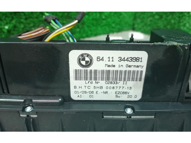Блок управления климат-контролем 3443981 BMW X3 E83