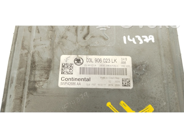 Блок управления двигателя 03L906023LK, 5WP42686AA Skoda Fabia Mk2 (5J)