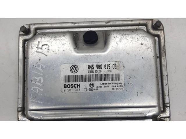 Блок управления двигателя 045906019CE, 0281013179 Skoda Fabia Mk2 (5J)