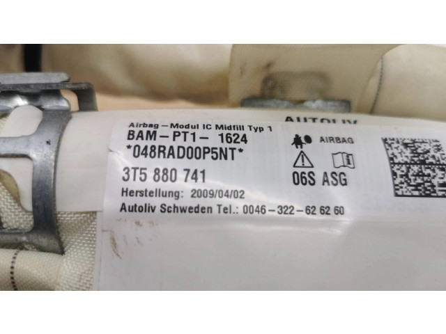 Боковая подушка безопасности 3T5880741, 048RAD00P5NT Skoda Superb B6 (3T)