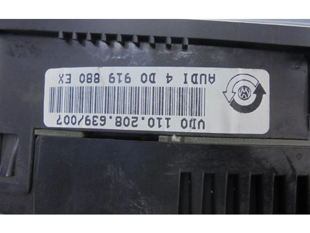 Панель приборов 4D0919880EX, 4D0919880EX   Audi A8 S8 D2 4D       