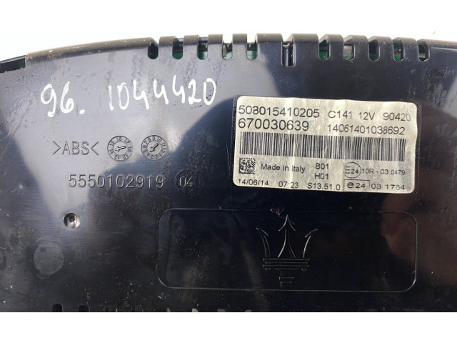 Панель приборов 670030639, 670030639 Maserati Ghibli
