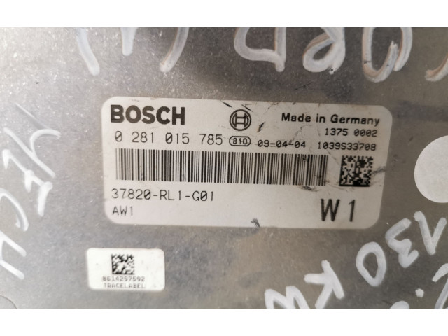 Блок управления двигателя 0281015785 Honda Accord