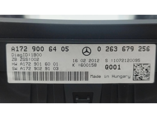 Přístrojová deska Mercedes-Benz SLK R172 2012 A1729006405, 0263679256