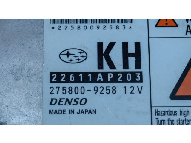 Блок управления двигателя 2758009258, 22611AP203 Subaru Forester SH