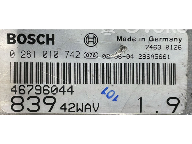 Řídící jednotka Lancia Lybra 2002