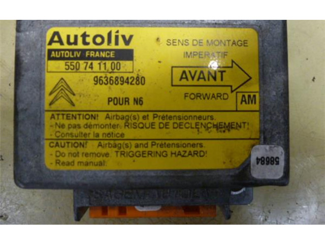Блок подушек безопасности 9636894280, 550741100 Citroen Xsara