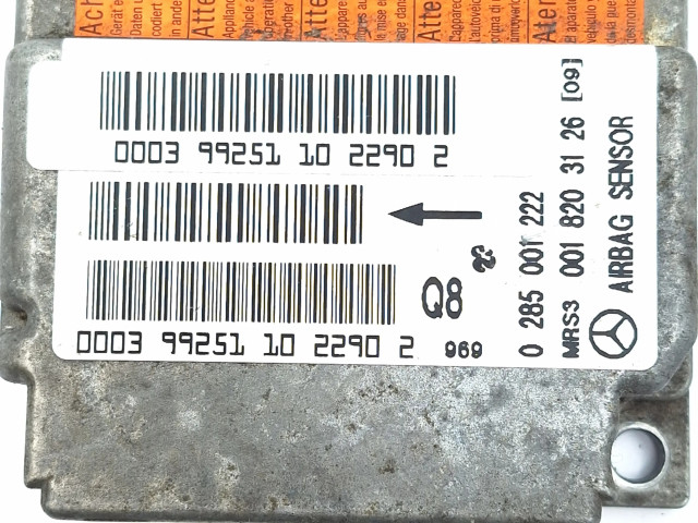 Блок подушек безопасности 0285001222, 0018203126   Mercedes-Benz A W168
